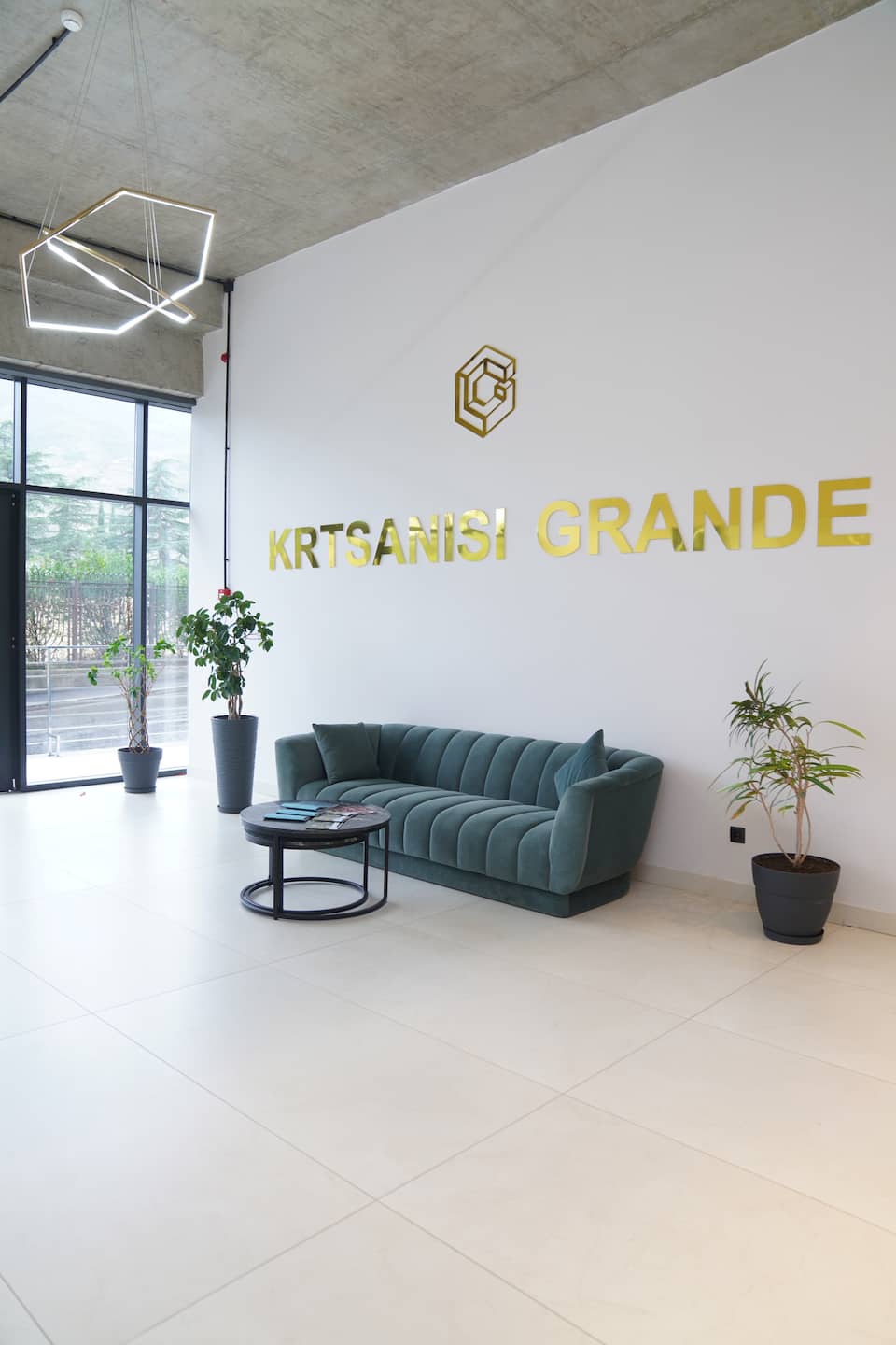 Entrance lobby of Krtsanisi Grande, real photo